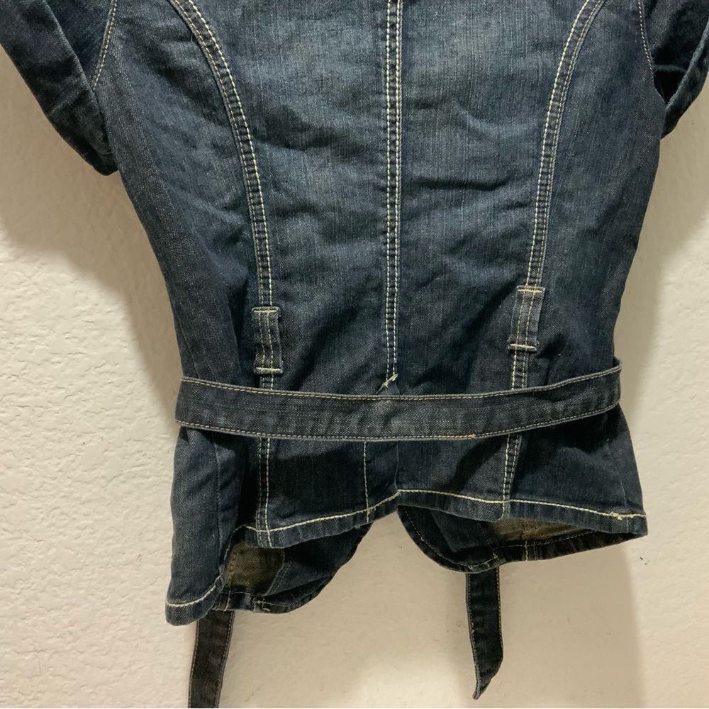New G by guess Jean jacket size small short sleeves - Picture 6 of 10